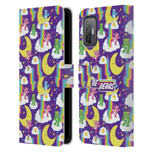 Care Bears 40th Anniversary Rainbow Falls Leather Book Wallet Case Cover For HTC Desire 21 Pro 5G
