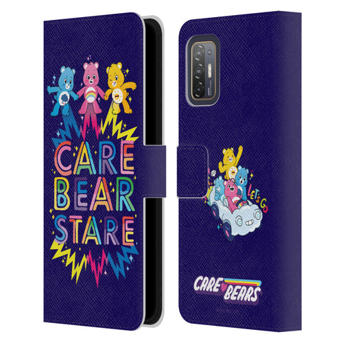 Care Bears 40th Anniversary Stare Leather Book Wallet Case Cover For HTC Desire 21 Pro 5G