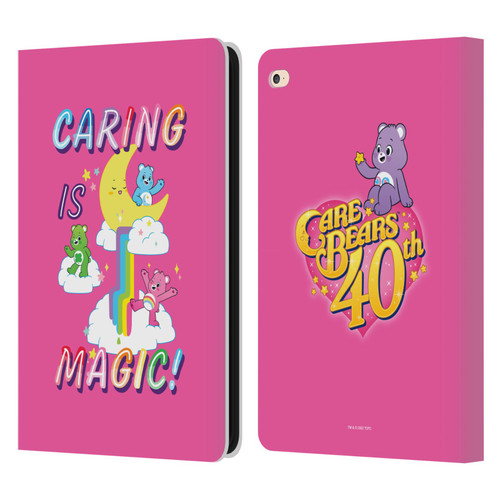 Care Bears 40th Anniversary Caring Is Magic Leather Book Wallet Case Cover For Apple iPad Air 2 (2014)