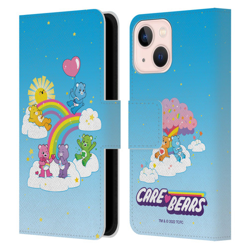 Care Bears 40th Anniversary Iconic Leather Book Wallet Case Cover For Apple iPhone 13 Mini