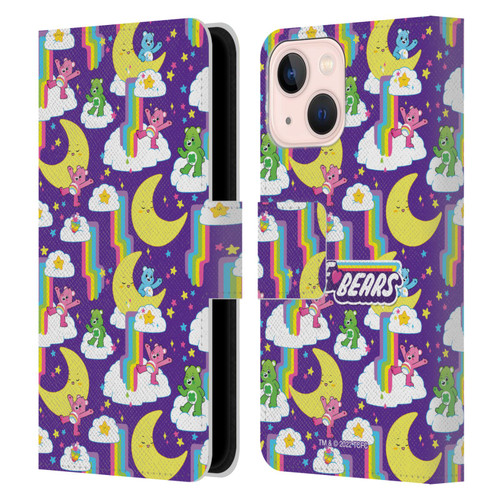 Care Bears 40th Anniversary Rainbow Falls Leather Book Wallet Case Cover For Apple iPhone 13 Mini