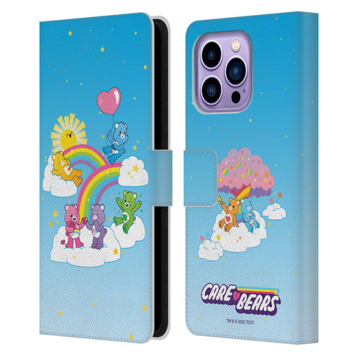 Care Bears 40th Anniversary Iconic Leather Book Wallet Case Cover For Apple iPhone 14 Pro Max