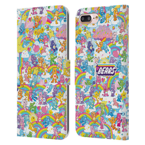 Care Bears 40th Anniversary Rainbow Leather Book Wallet Case Cover For Apple iPhone 7 Plus / iPhone 8 Plus Care Bears 40th Anniversary Rainbow Leather Book Wallet Case Cover For Apple iPhone 7 Plus / iPhone 8 Plus