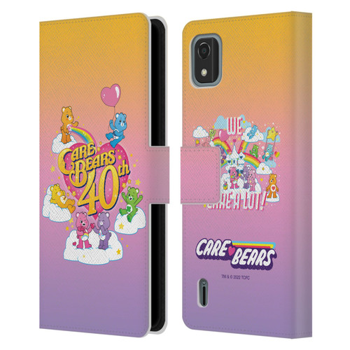 Care Bears 40th Anniversary Celebrate Leather Book Wallet Case Cover For Nokia C2 2nd Edition