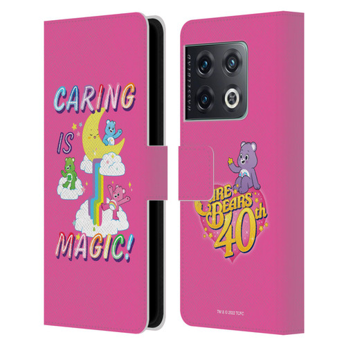 Care Bears 40th Anniversary Caring Is Magic Leather Book Wallet Case Cover For OnePlus 10 Pro