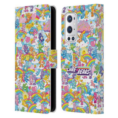 Care Bears 40th Anniversary Rainbow Leather Book Wallet Case Cover For OnePlus 9 Pro