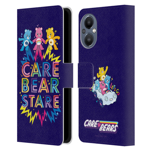 Care Bears 40th Anniversary Stare Leather Book Wallet Case Cover For OnePlus Nord N20 5G