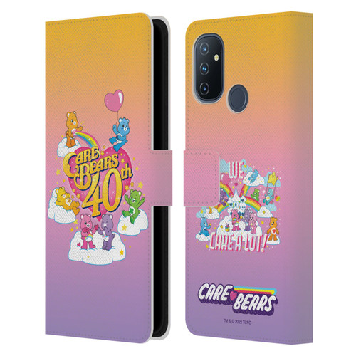 Care Bears 40th Anniversary Celebrate Leather Book Wallet Case Cover For OnePlus Nord N100