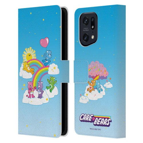 Care Bears 40th Anniversary Iconic Leather Book Wallet Case Cover For OPPO Find X5 Pro
