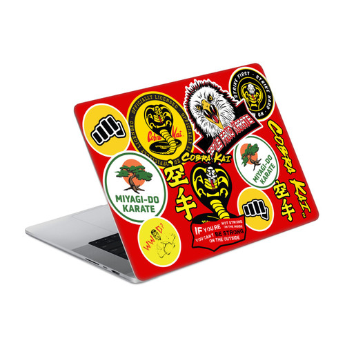 Cobra Kai Iconic Mixed Logos Vinyl Sticker Skin Decal Cover for Apple MacBook Pro 14" A2442