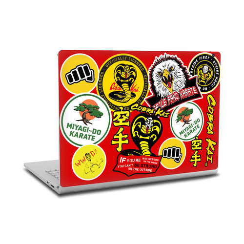 Cobra Kai Iconic Mixed Logos Vinyl Sticker Skin Decal Cover for Microsoft Surface Book 2