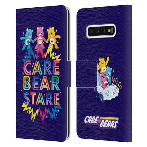 Care Bears 40th Anniversary Stare Leather Book Wallet Case Cover For Samsung Galaxy S10