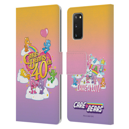 Care Bears 40th Anniversary Celebrate Leather Book Wallet Case Cover For Samsung Galaxy S20 / S20 5G