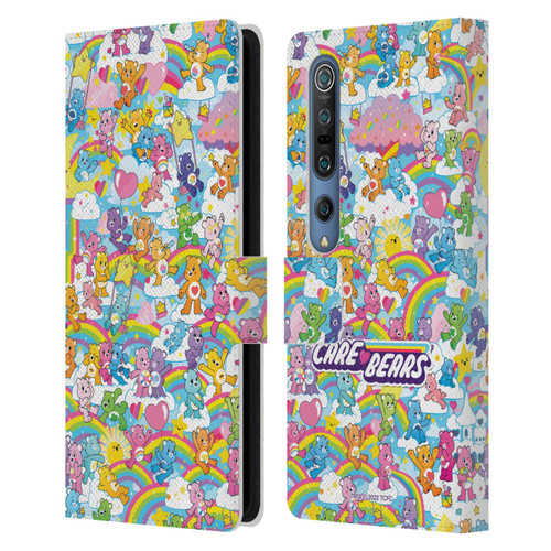 Care Bears 40th Anniversary Rainbow Leather Book Wallet Case Cover For Xiaomi Mi 10 5G / Mi 10 Pro 5G