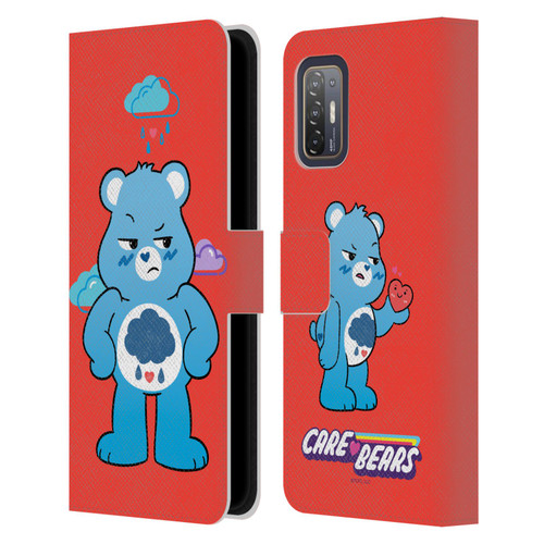 Care Bears Characters Grumpy Leather Book Wallet Case Cover For HTC Desire 21 Pro 5G