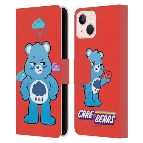 Care Bears Characters Grumpy Leather Book Wallet Case Cover For Apple iPhone 13