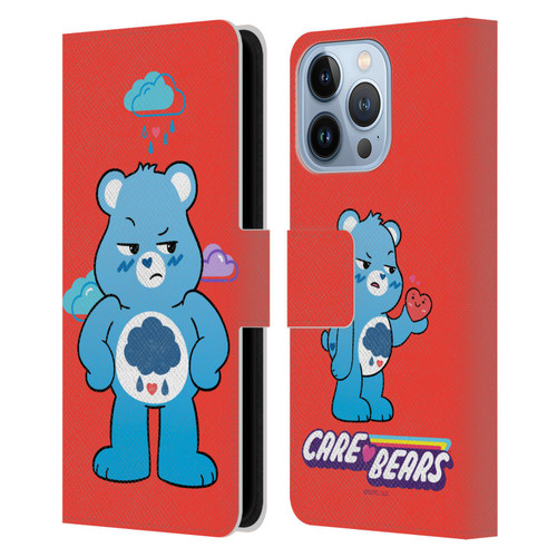 Care Bears Characters Grumpy Leather Book Wallet Case Cover For Apple iPhone 13 Pro