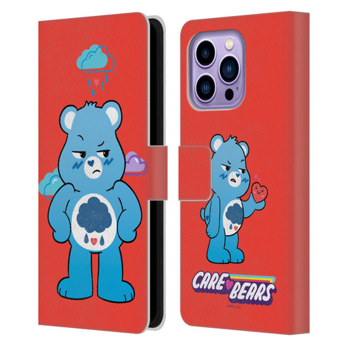 Care Bears Characters Grumpy Leather Book Wallet Case Cover For Apple iPhone 14 Pro Max