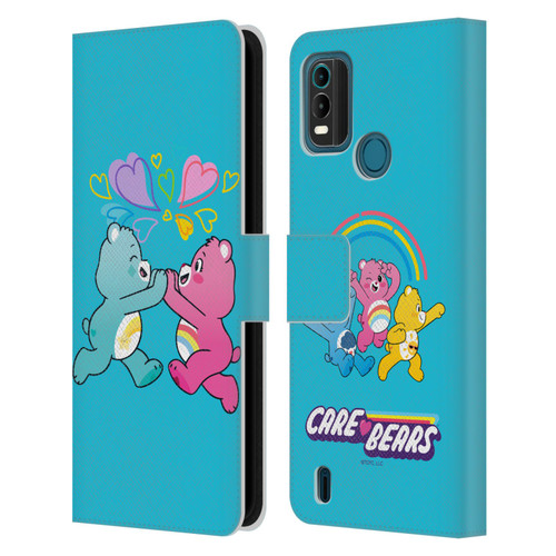 Care Bears Characters Funshine, Cheer And Grumpy Group 2 Leather Book Wallet Case Cover For Nokia G11 Plus