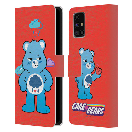 Care Bears Characters Grumpy Leather Book Wallet Case Cover For Samsung Galaxy M31s (2020)