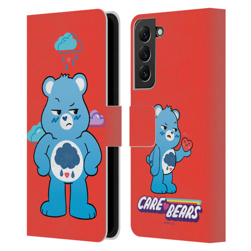 Care Bears Characters Grumpy Leather Book Wallet Case Cover For Samsung Galaxy S22+ 5G