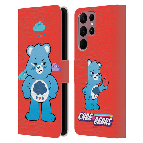 Care Bears Characters Grumpy Leather Book Wallet Case Cover For Samsung Galaxy S22 Ultra 5G