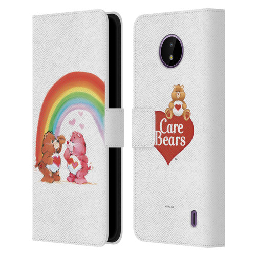 Care Bears Classic Rainbow Leather Book Wallet Case Cover For Nokia C10 / C20