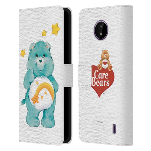Care Bears Classic Wish Leather Book Wallet Case Cover For Nokia C10 / C20