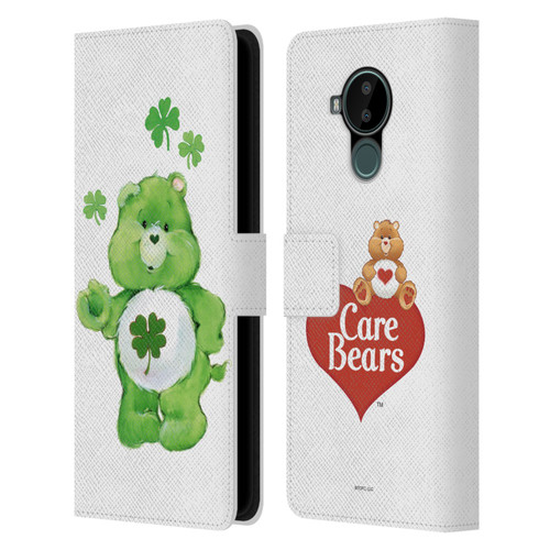 Care Bears Classic Good Luck Leather Book Wallet Case Cover For Nokia C30