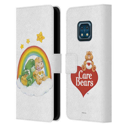 Care Bears Classic Rainbow 2 Leather Book Wallet Case Cover For Nokia XR20