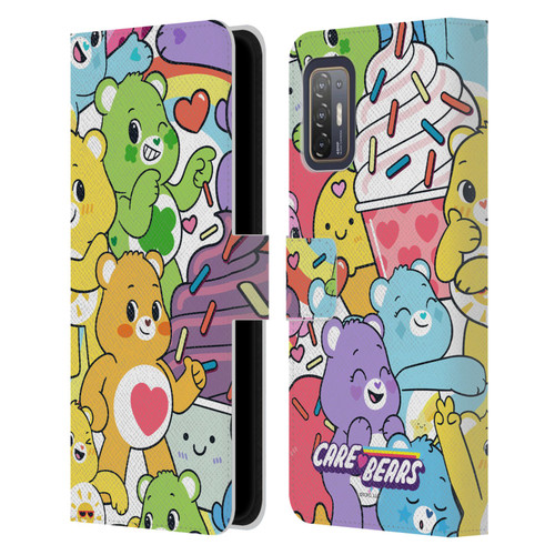 Care Bears Sweet And Savory Character Pattern Leather Book Wallet Case Cover For HTC Desire 21 Pro 5G
