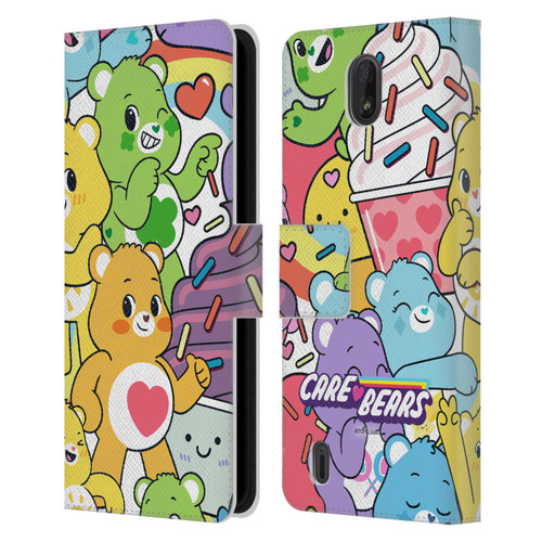 Care Bears Sweet And Savory Character Pattern Leather Book Wallet Case Cover For Nokia C01 Plus/C1 2nd Edition