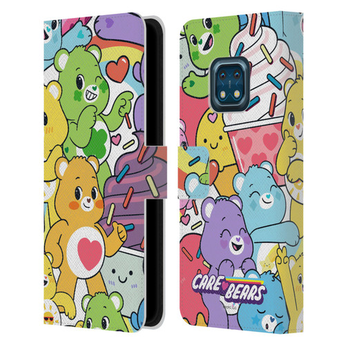 Care Bears Sweet And Savory Character Pattern Leather Book Wallet Case Cover For Nokia XR20