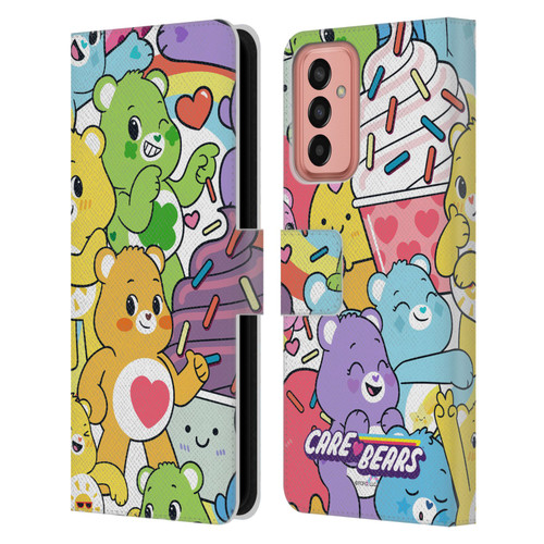 Care Bears Sweet And Savory Character Pattern Leather Book Wallet Case Cover For Samsung Galaxy M13 (2022)