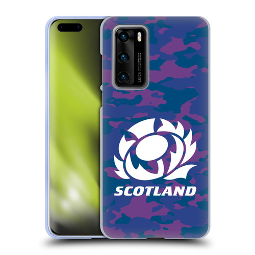 Scotland Rugby Logo 2 Camouflage Soft Gel Case for Huawei P40 5G