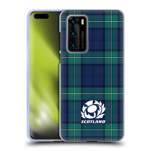 Scotland Rugby Logo 2 Tartans Soft Gel Case for Huawei P40 5G