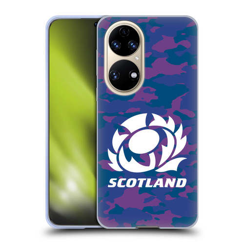 Scotland Rugby Logo 2 Camouflage Soft Gel Case for Huawei P50