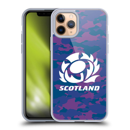 Scotland Rugby Logo 2 Camouflage Soft Gel Case for Apple iPhone 11 Pro