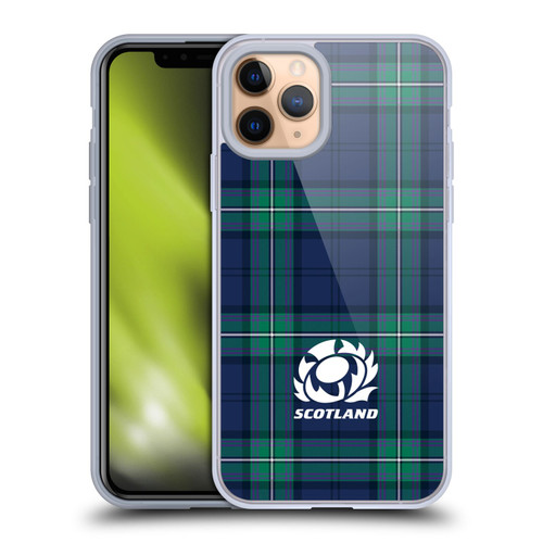 Scotland Rugby Logo 2 Tartans Soft Gel Case for Apple iPhone 11 Pro