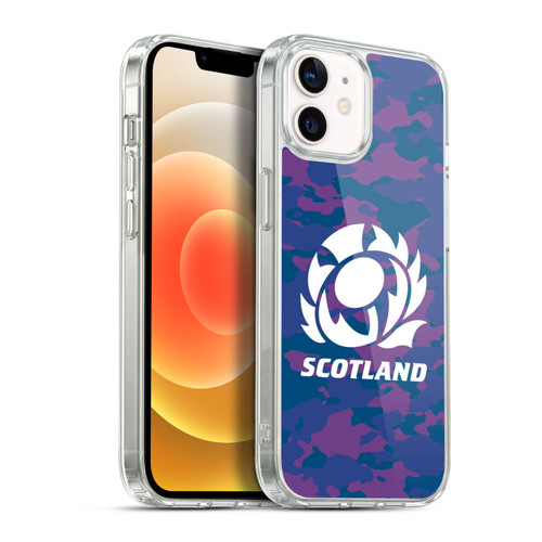 Scotland Rugby Logo 2 Camouflage Soft Gel Case for Apple iPhone 12 / iPhone 12 Pro & MagSafe
