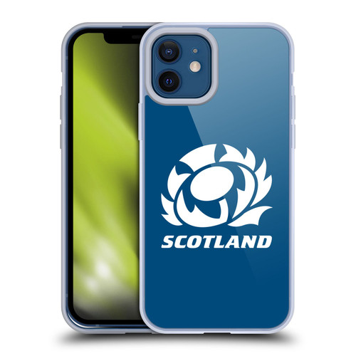 Scotland Rugby Logo 2 Plain Soft Gel Case for Apple iPhone 12 / iPhone 12 Pro