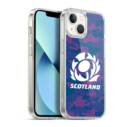 Scotland Rugby Logo 2 Camouflage Soft Gel Case for Apple iPhone 13