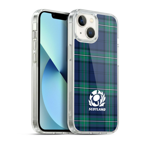 Scotland Rugby Logo 2 Tartans Soft Gel Case for Apple iPhone 13