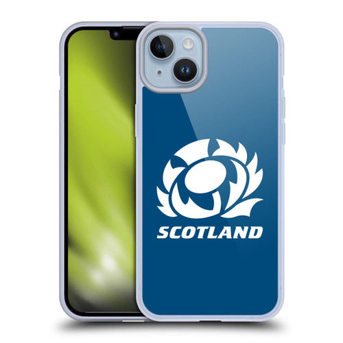 Scotland Rugby Logo 2 Plain Soft Gel Case for Apple iPhone 14 Plus