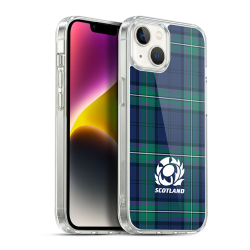 Scotland Rugby Logo 2 Tartans Soft Gel Case for Apple iPhone 14 Plus