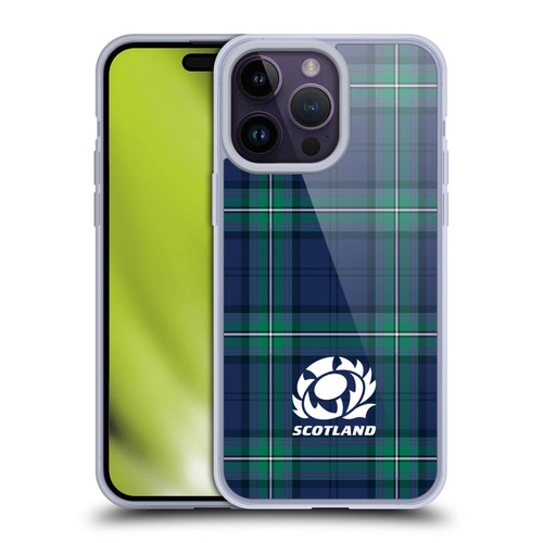 Scotland Rugby Logo 2 Tartans Soft Gel Case for Apple iPhone 14 Pro Max