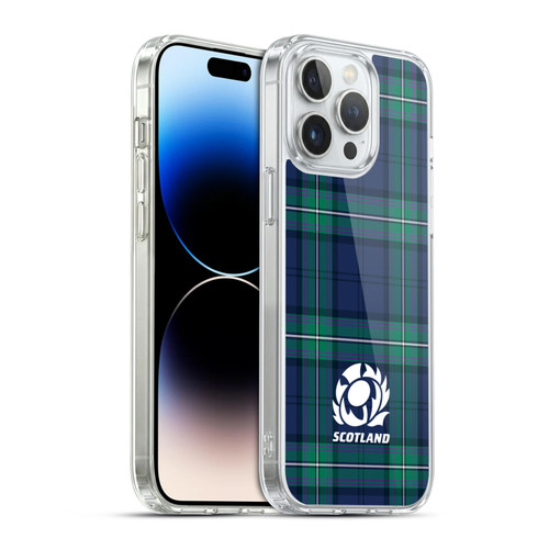 Scotland Rugby Logo 2 Tartans Soft Gel Case for Apple iPhone 14 Pro Max