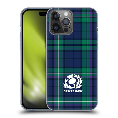 Scotland Rugby Logo 2 Tartans Soft Gel Case for Apple iPhone 14 Pro Max