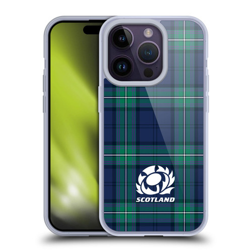 Scotland Rugby Logo 2 Tartans Soft Gel Case for Apple iPhone 14 Pro