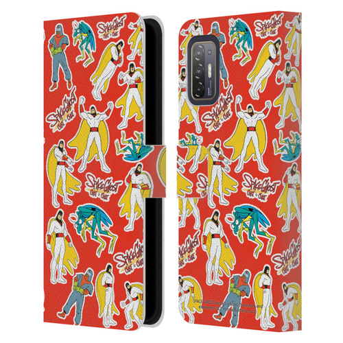 Space Ghost Coast to Coast Graphics Icons Leather Book Wallet Case Cover For HTC Desire 21 Pro 5G